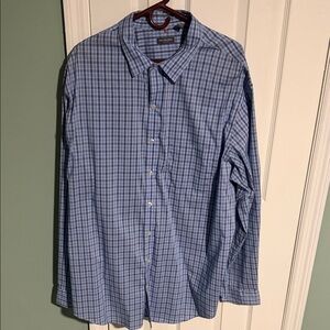 Banana Republic Blue Plaid Button Down Shirt